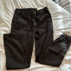 AMERICAN EAGLE Jean Cargo Jogger Pants Size 12 Black